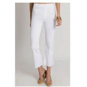 Spanx white flare jeans XS